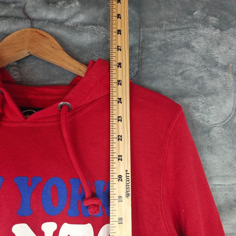 47 Brand New York Giants Hoodie Red Mens Small NFL Football Sweatshirt 0340 - Picture 3 of 11
